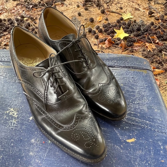Men\'s Vintage Johnston & Murphy Size 10.5 A/3A Black Aristocraft Oxfords main image 12
